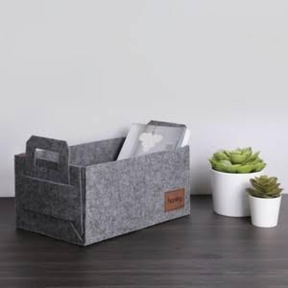 Homing Çok Amaçlı Keçe Organizer Sepet 30 cm x 20 cm 15 cm