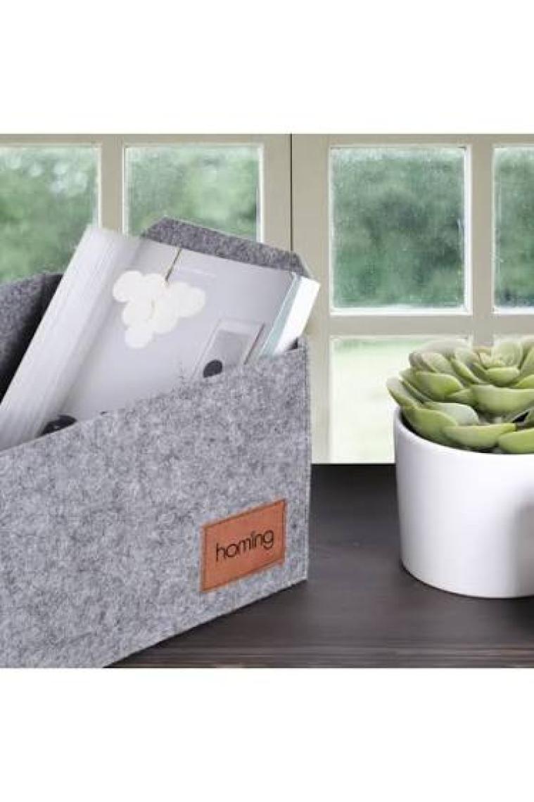 Homing Çok Amaçlı Keçe Organizer Sepet 30 cm x 20 cm 15 cm