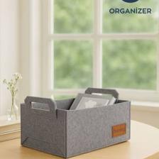 Homing Çok Amaçlı Keçe Organizer Sepet 30 cm x 20 cm 15 cm