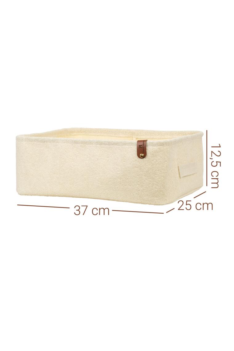 Rope Home Çekmece Içi Masa Düzenleyici Dikdörtgen Havlu Sepet (12,5 x 37 x 25)