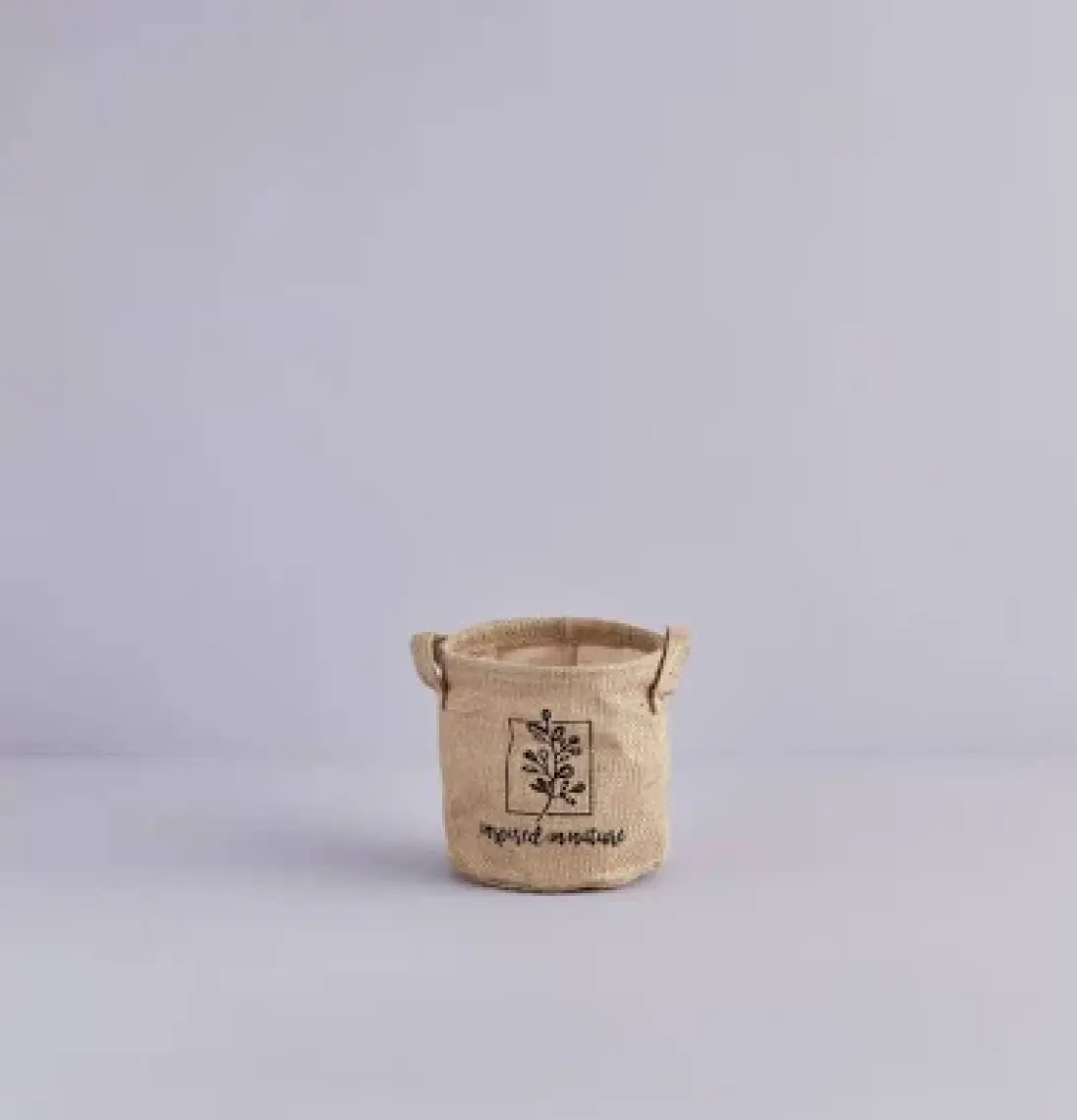 Ocean Home Textile Jüt Dolap İçi Çamaşır Çocuk Odası Oyuncak Düzenleyici Katlanır Saklama Sepeti Organizer Saksı 20x20 cm