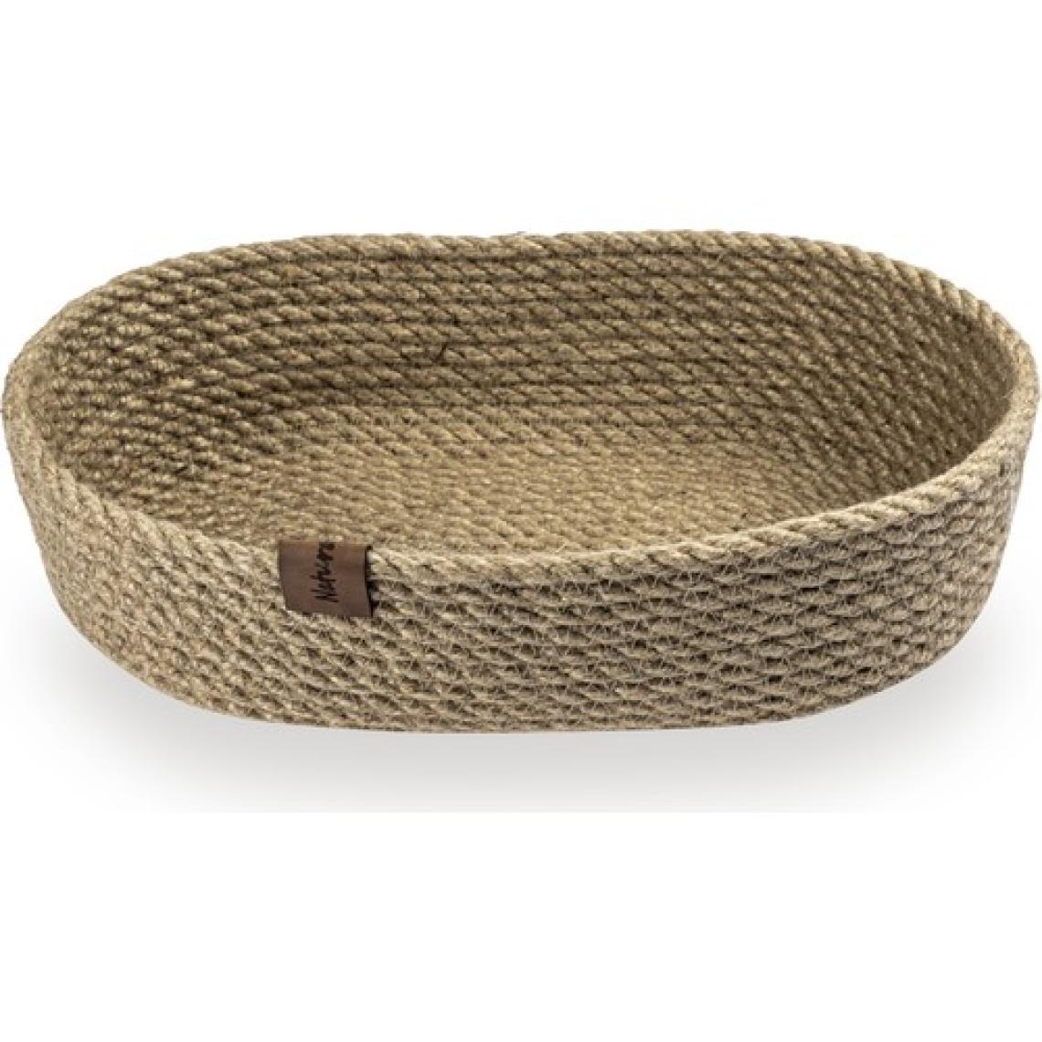 Naturalove Dekoratif Jüt Sepet  Oval  Büyük Boy