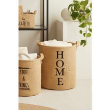 Ocean Home Textile Jüt Katlanır Kirli Çamaşır Dolap İçi Çocuk Odası Oyuncak Düzenleyici Saklama Sepeti 36x40 cm
