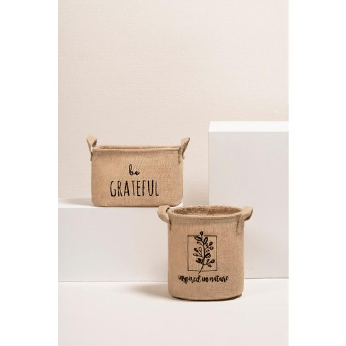 Ocean Home Textile 2'li Set Jüt Dolap İçi Çamaşır Çocuk Odası Oyuncak Düzenleyici Katlanır Saklama Sepeti Organizer