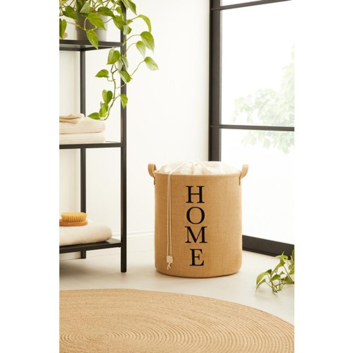 Ocean Home Textile Jüt Katlanır Kirli Çamaşır Dolap İçi Çocuk Odası Oyuncak Düzenleyici Saklama Sepeti 36x40 cm