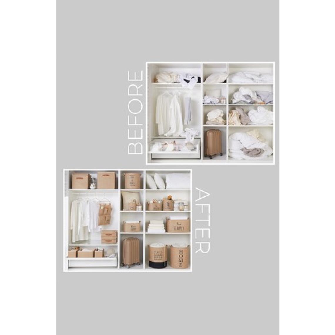 Ocean Home Textile Jüt Katlanır Kirli Çamaşır Dolap İçi Çocuk Odası Oyuncak Düzenleyici Saklama Sepeti 36x40 cm
