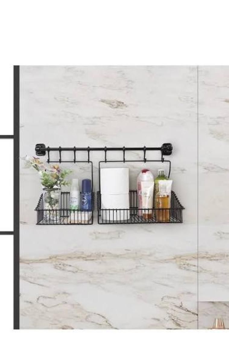 Hagen Siyah Metal Ferforje  Çok Amaçlı Sepet 20 x 30 cm