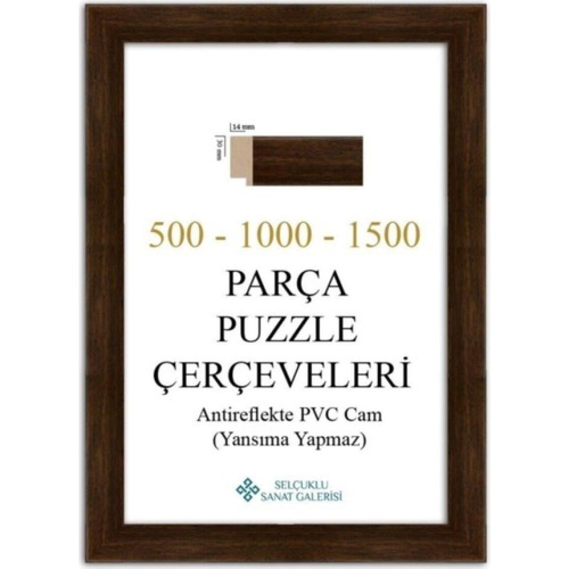 As Ticaret Puzzle Çerçevesi 30 mm 48X68 cm (1000'LUK) Kahverengi