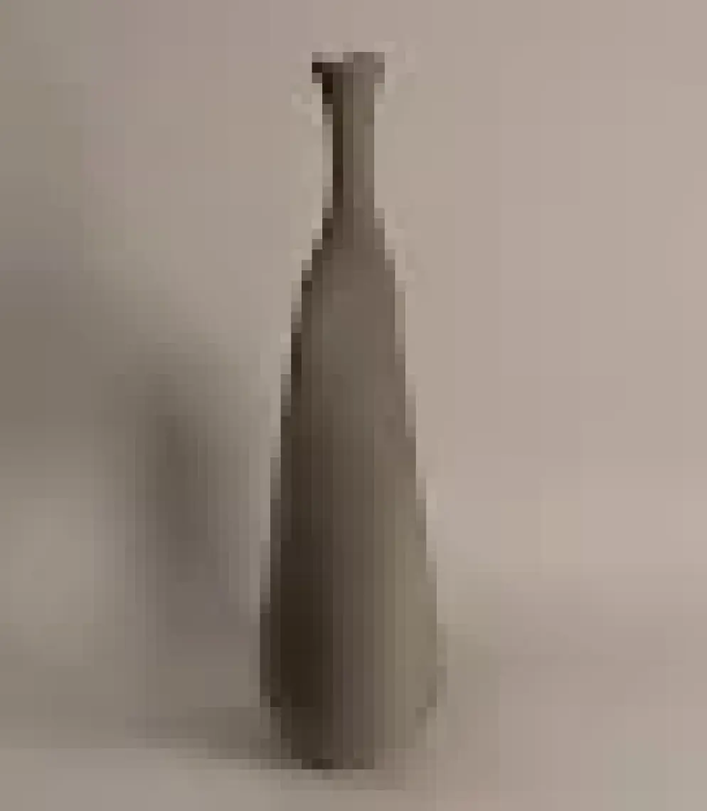 Koza Home Galante Özel Taş Doku Yeşil İskandinav Seramik Vazo 10x30x35cm 6269