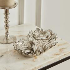 Karaca Home Lianca Dekoratif Tabak Silver 26X16 cm