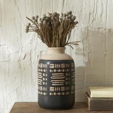 Karaca Home Rustic Vazo 15.2X15.2X24.3 cm Siyah