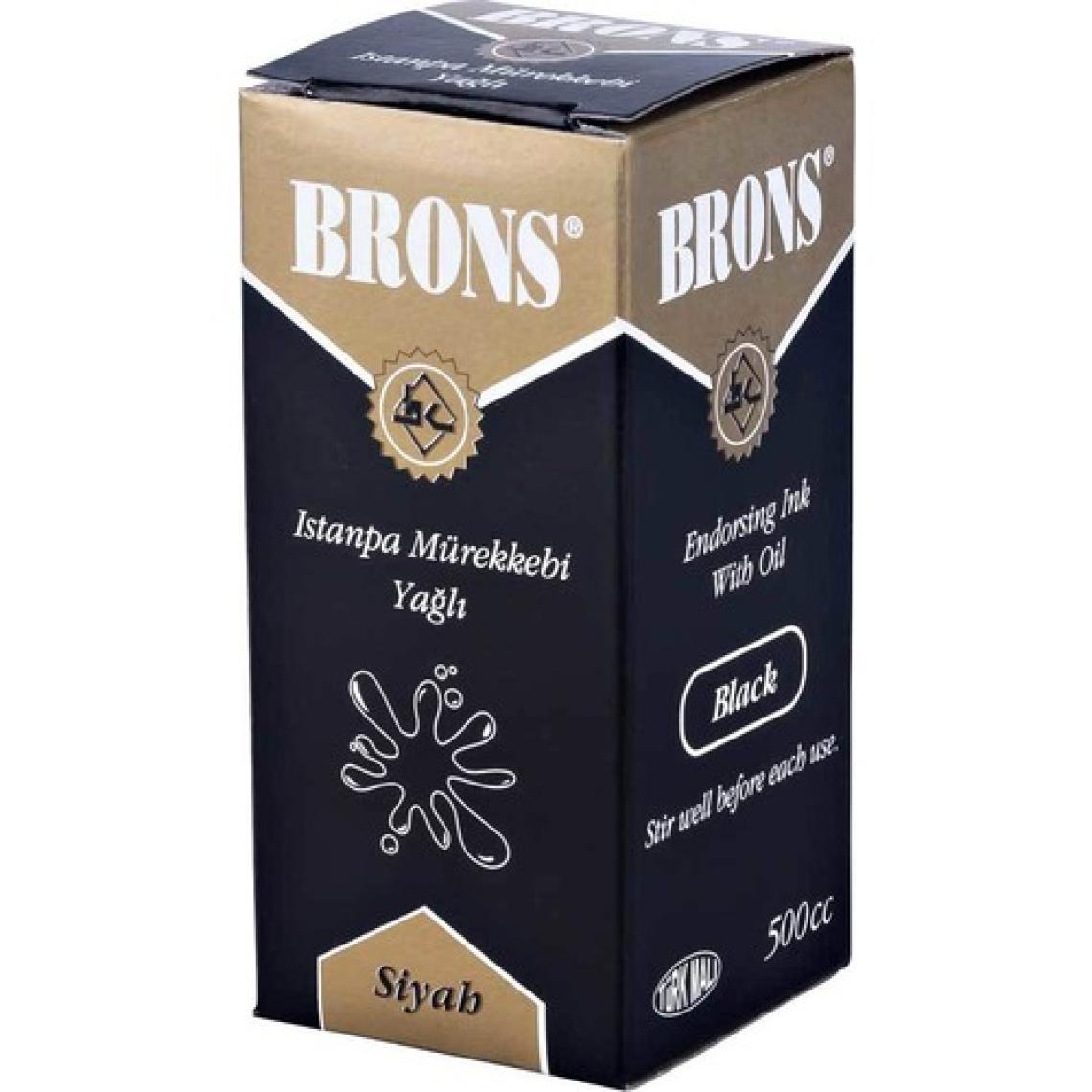 Brons Istampa Mürekkebi 500cc. Siyah