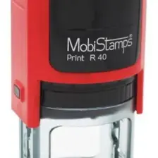 Mobistamps Kaşe Yuvarlak R-40 Siyah Keçeli