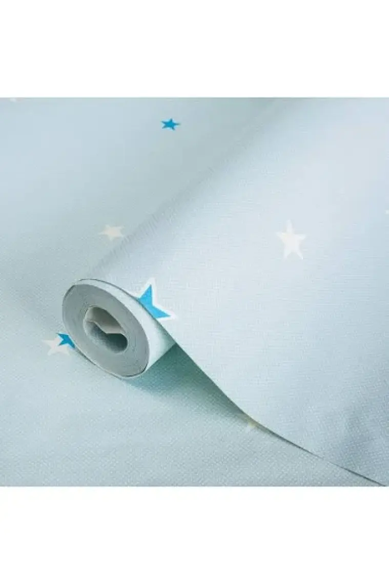 ADAKIDS 8913 Gece Fosforlu Parlayan Yıldızlar Desenli Duvar Kağıdı 10,6m2