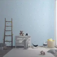 ADAKIDS 8913 Gece Fosforlu Parlayan Yıldızlar Desenli Duvar Kağıdı 10,6m2