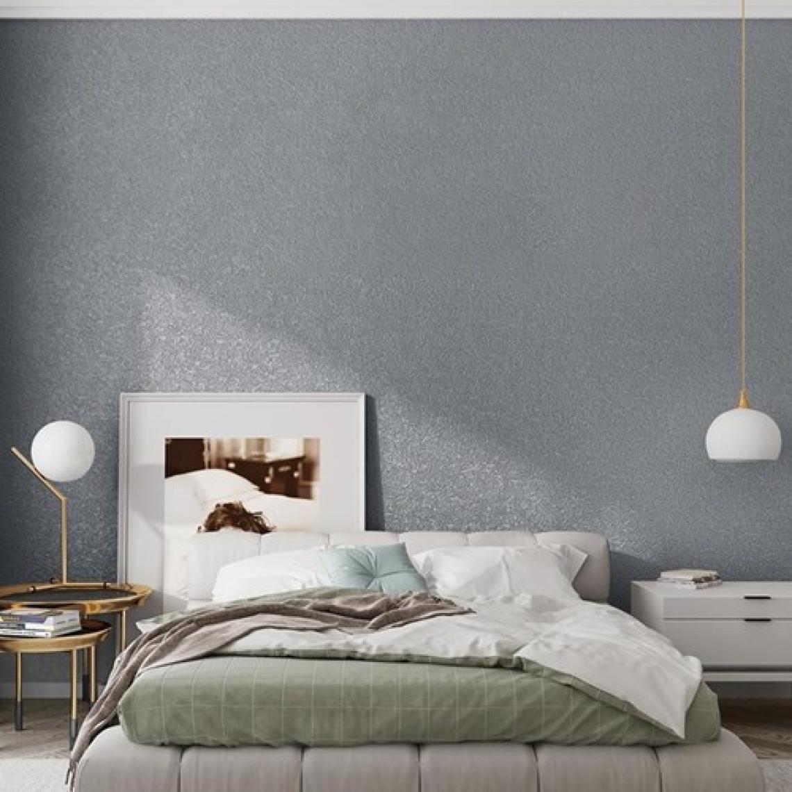 Renkli Duvarlar 50X280 cm (1,4m2) Koyu Gri Antasit Kendinden Yapışkanlı Dokulu Esnek Silinebilir Duvar Kağıdı