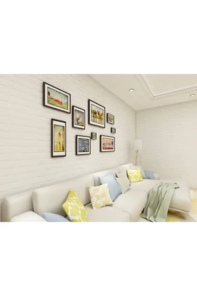 Bellagente Kendinden Yapışkanlı  Duvar Paneli Freewall Frw-01 Beyaz 70X77X0,65CM