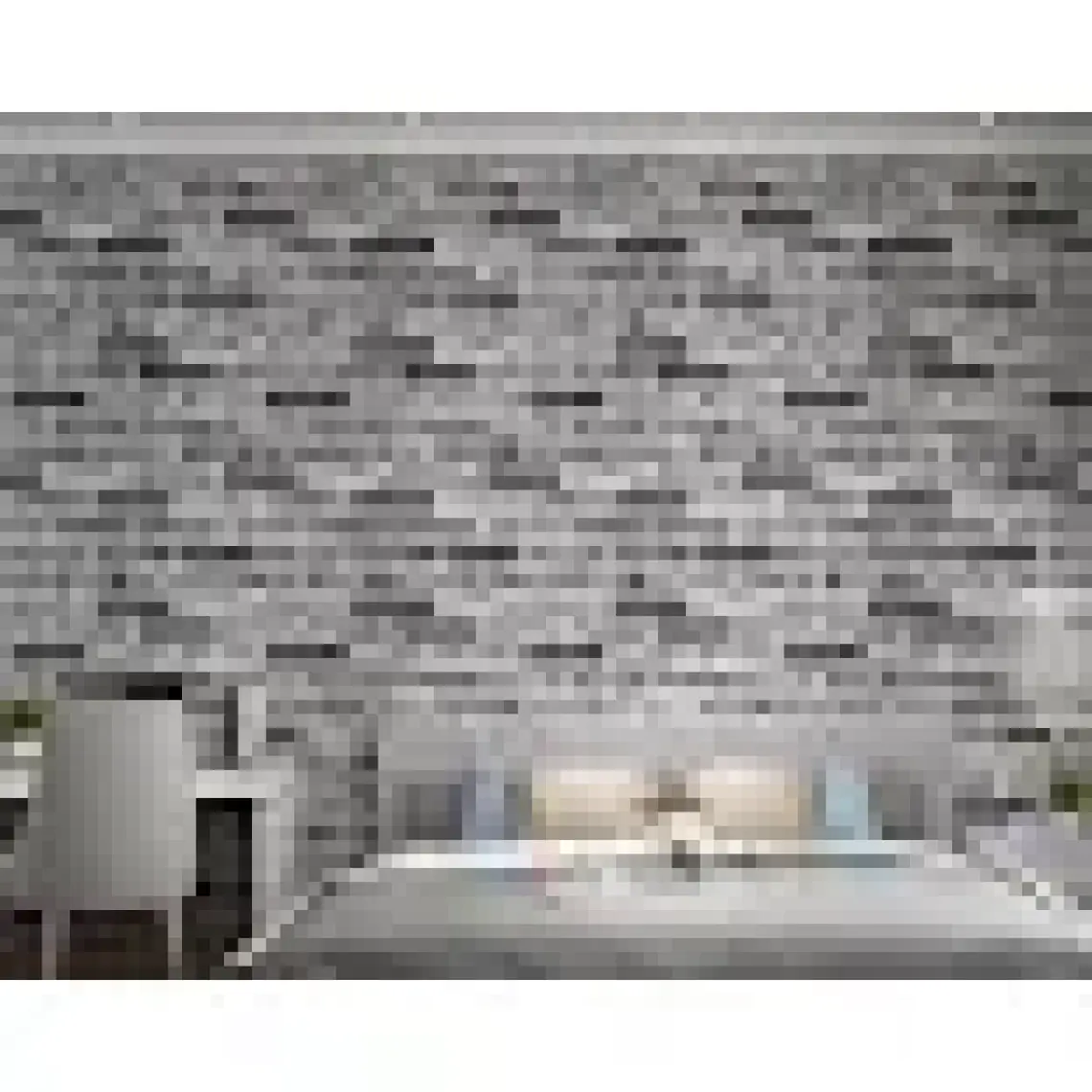 Renkli Duvarlar 70X70CM 1 Adet Yapışkanlı Dekoratif Tuğla Desen Gri Tv Arkası Salon Ofis Duvar Kağıdı Paneli NW169
