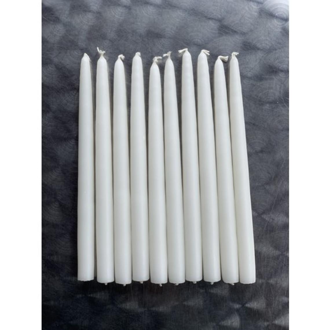 Gizemli Home 10 Lu Set Beyaz Şamdan Mumu