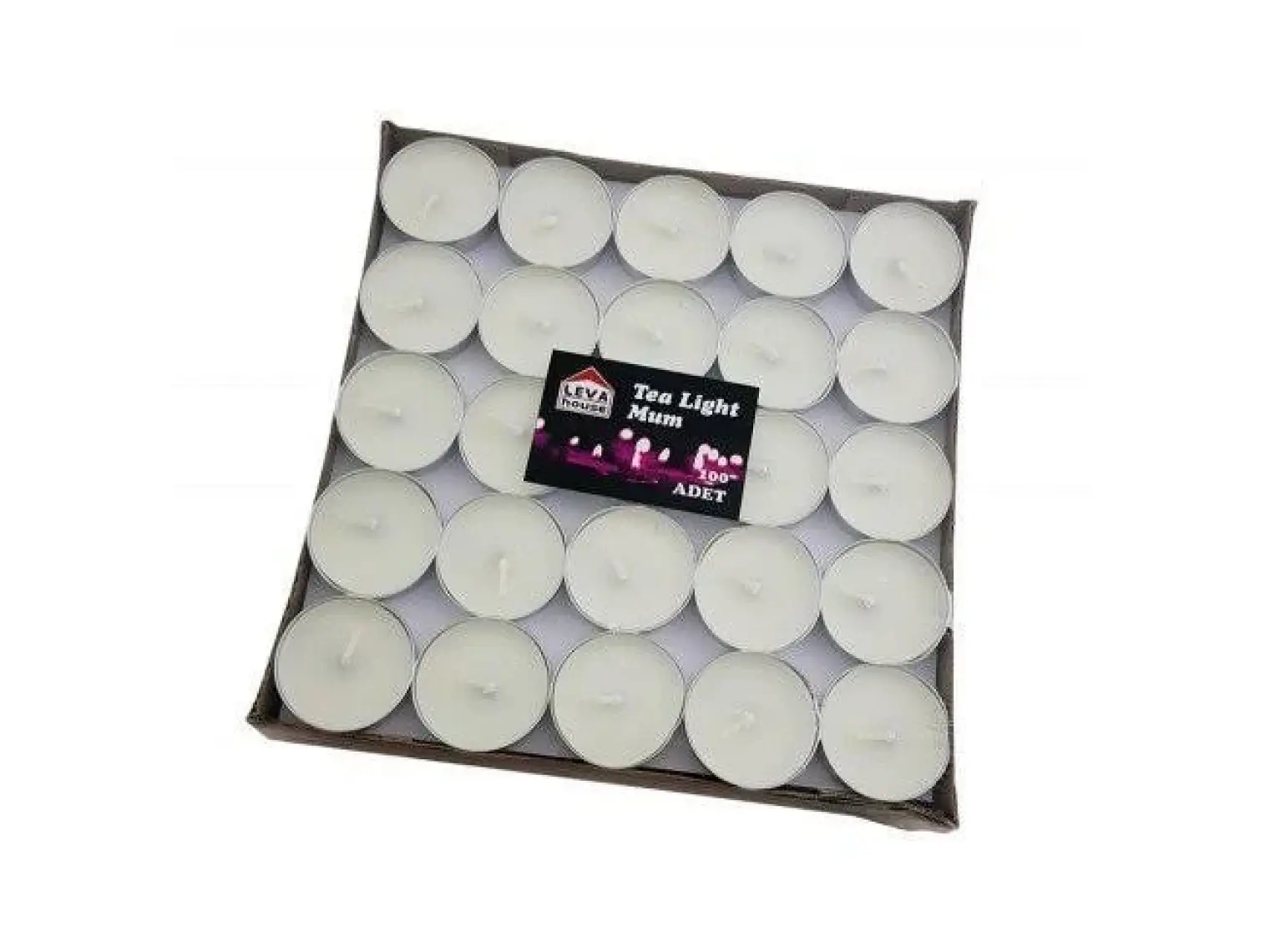 Ksmart Tea Lights Beyaz Mum 5Ad