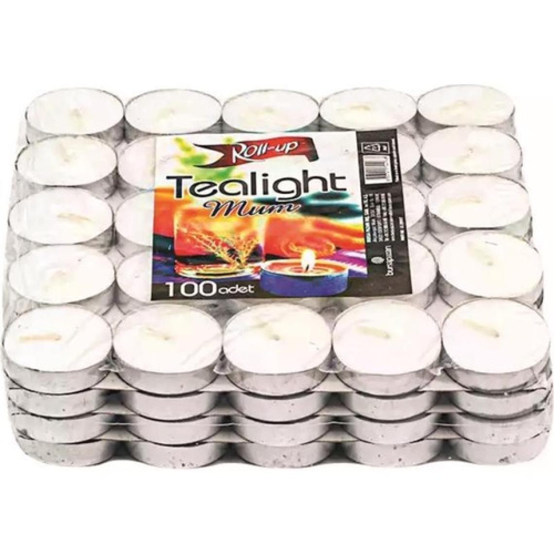 Çelikpençe Tealight Beyaz Mum 100 Adet