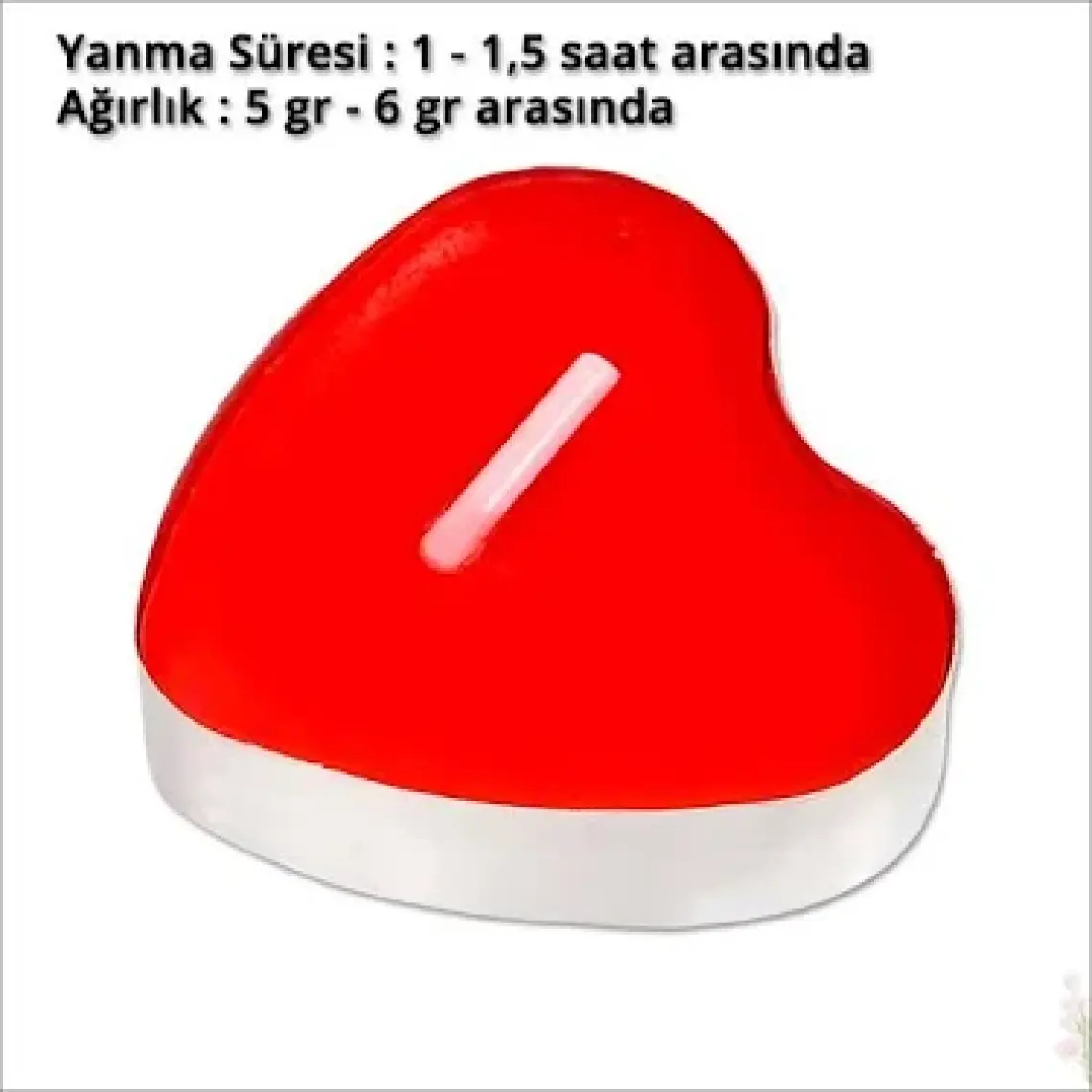 Green  kalpli Tealight Mum ve 25 Adet Mum Kabı