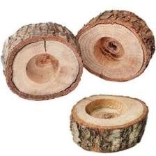 Partici Kütük Tealight Mumluk