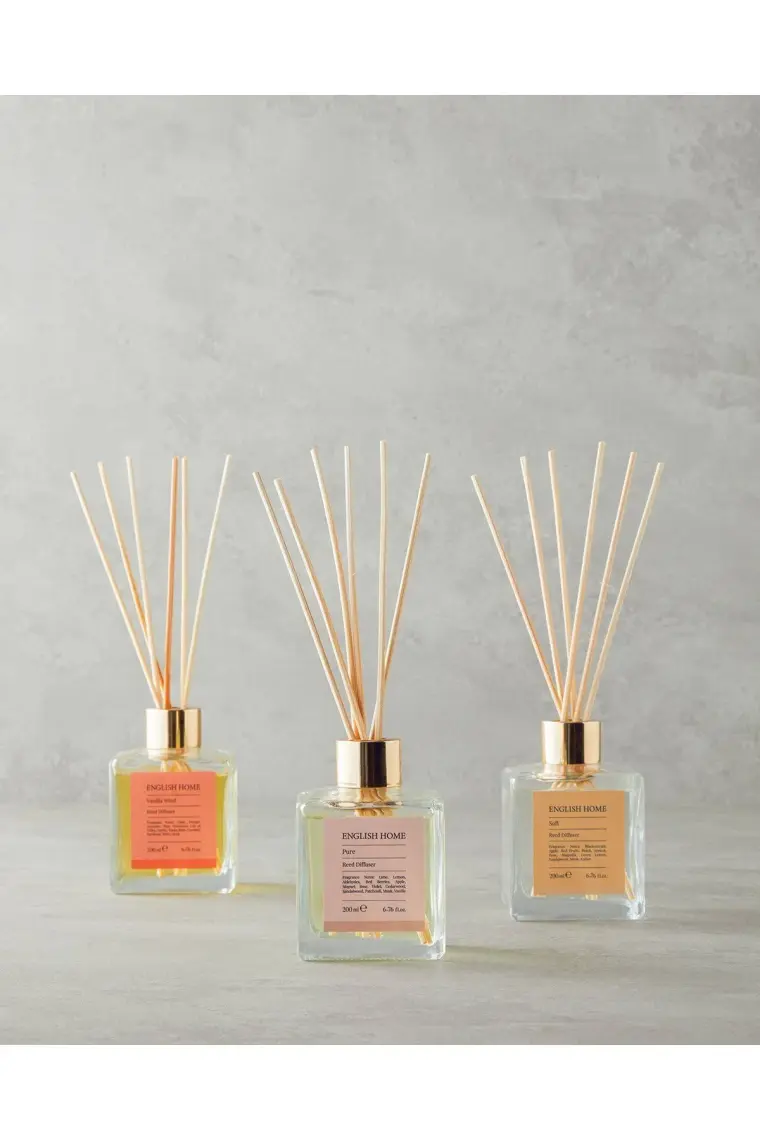 English Home Vanilla Wind Çubuklu Oda Kokusu 200 ml Krem