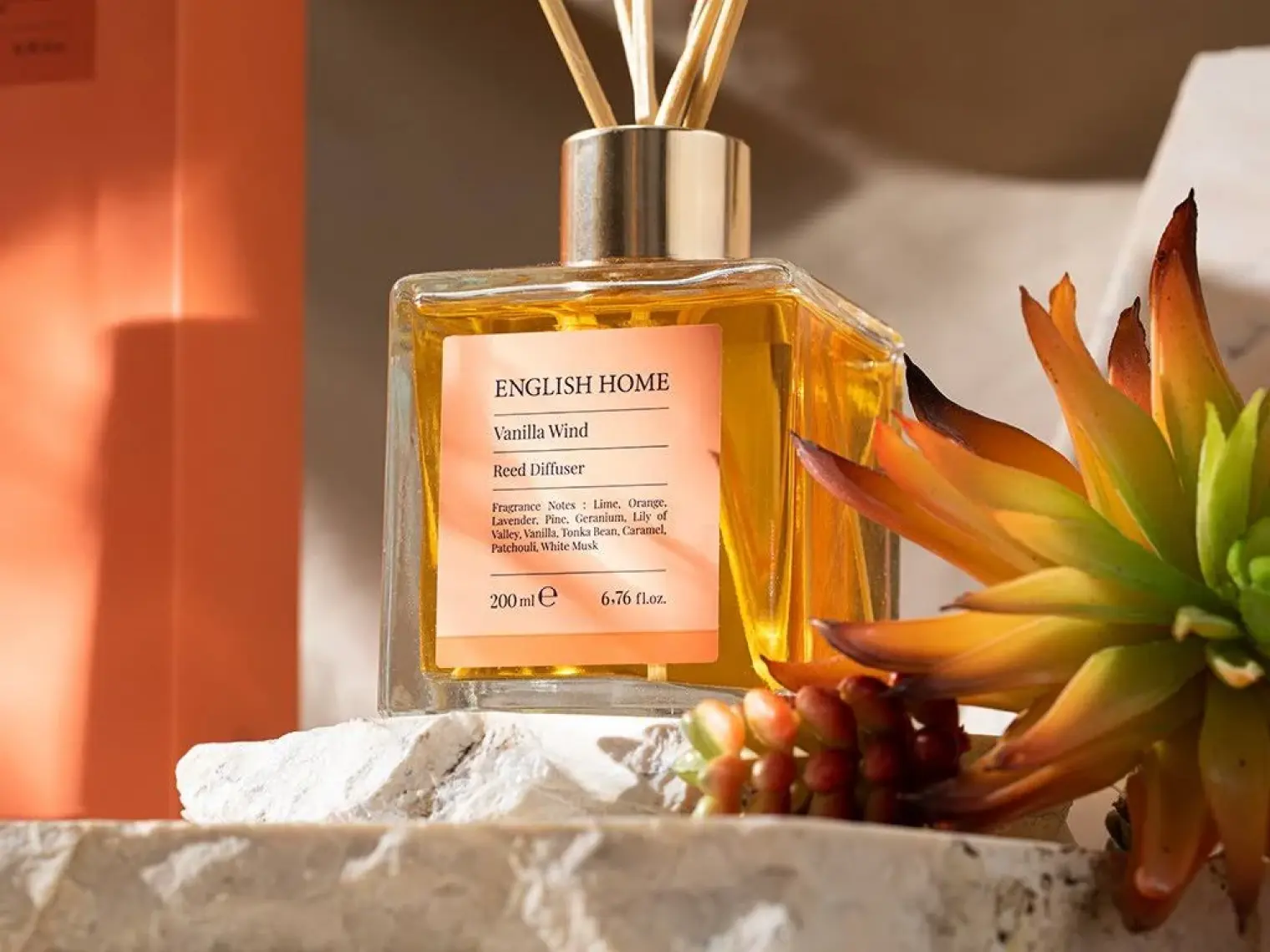 English Home Vanilla Wind Çubuklu Oda Kokusu 200 ml Krem