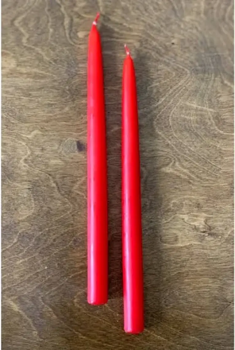 Gizemli Home Kırmızı Şamdan Mumu 2 Adet