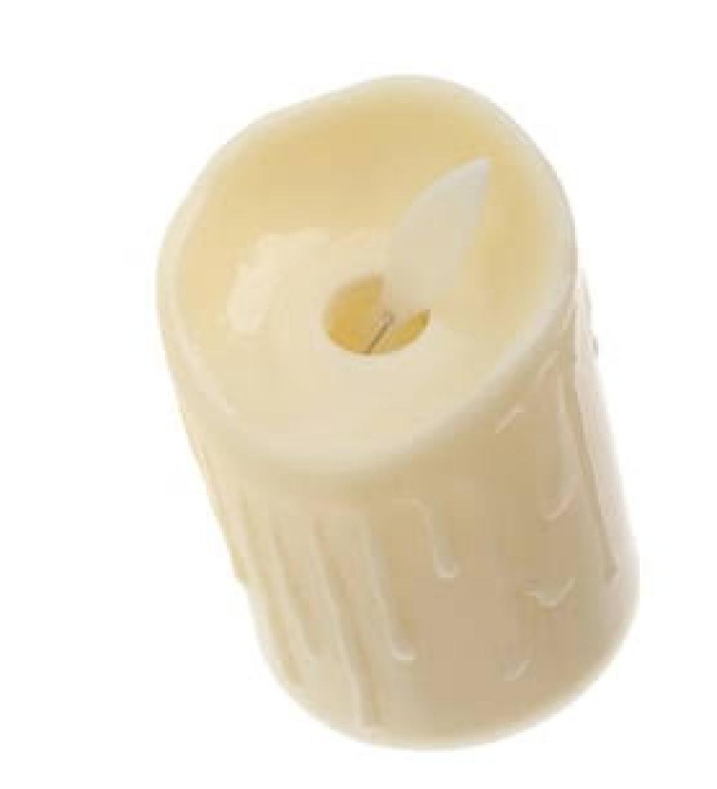 İtc Store Alevli Led Mum Hareketli Alev Görünümlü Dekoratif Mum - 3lü Set