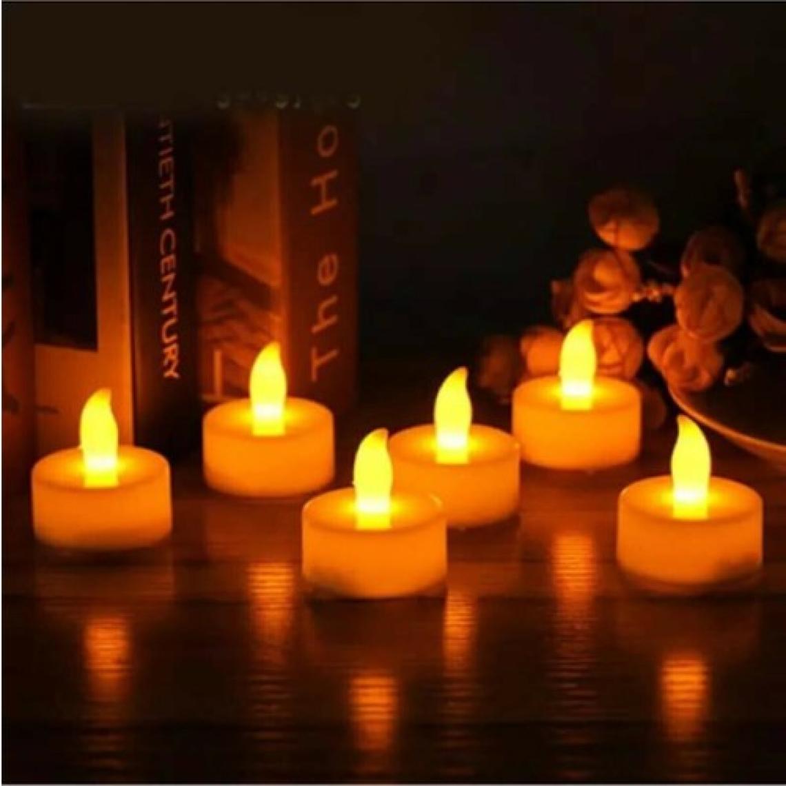 BYSHOME 6 Adet Sarı Işıklı LED Mum El Mumu Tealight Piller Dahil Kullanıma Hazır