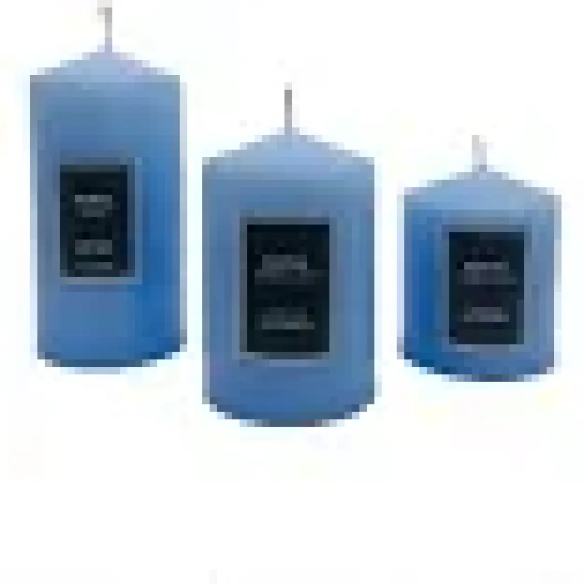 Royal Mum Silindir Mum Süper 3 Lü Set Kırmızı Çap 6 cm Boy 6-9-12 cm