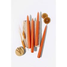 Gizemli Home 4 Lü Set Turuncu Şamdan Mumu