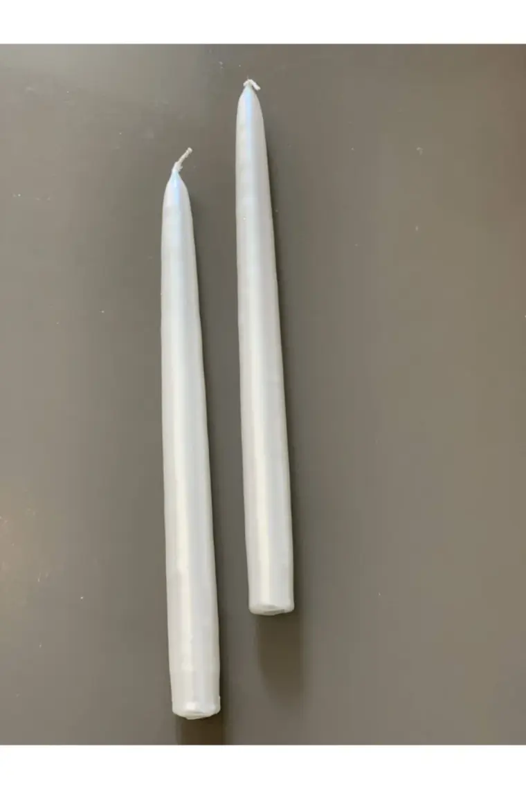 Gizemli Home 2 Li Sedef Yaldız Inci Renkli Şamdan Mumu