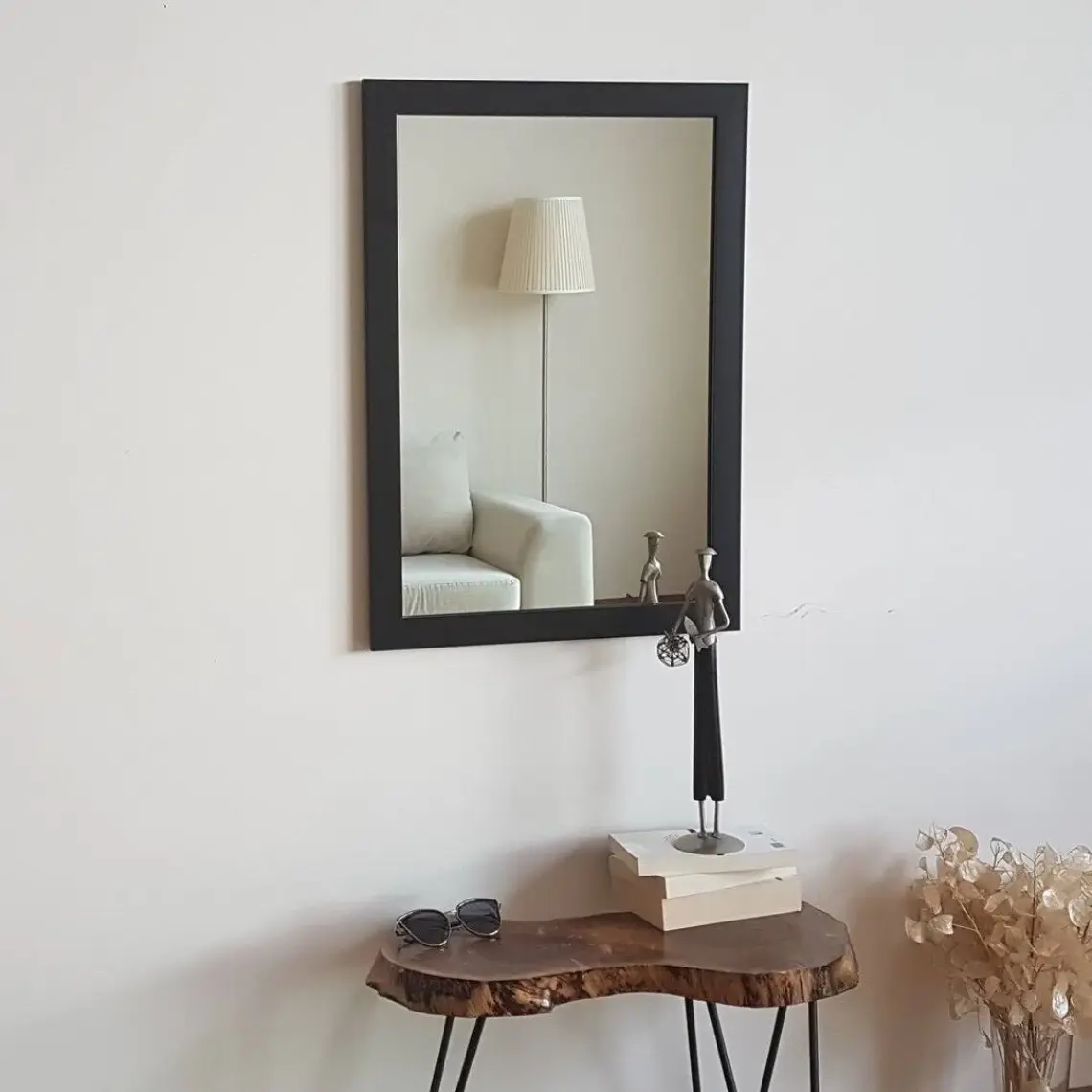Neostill  Dekoratif Duvar Salon Ofis Boy Ayna 50 x 70 cm