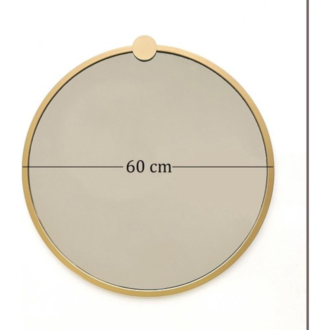 Neostill - Gold Metal Çerçeve Yuvarlak Ayna A708