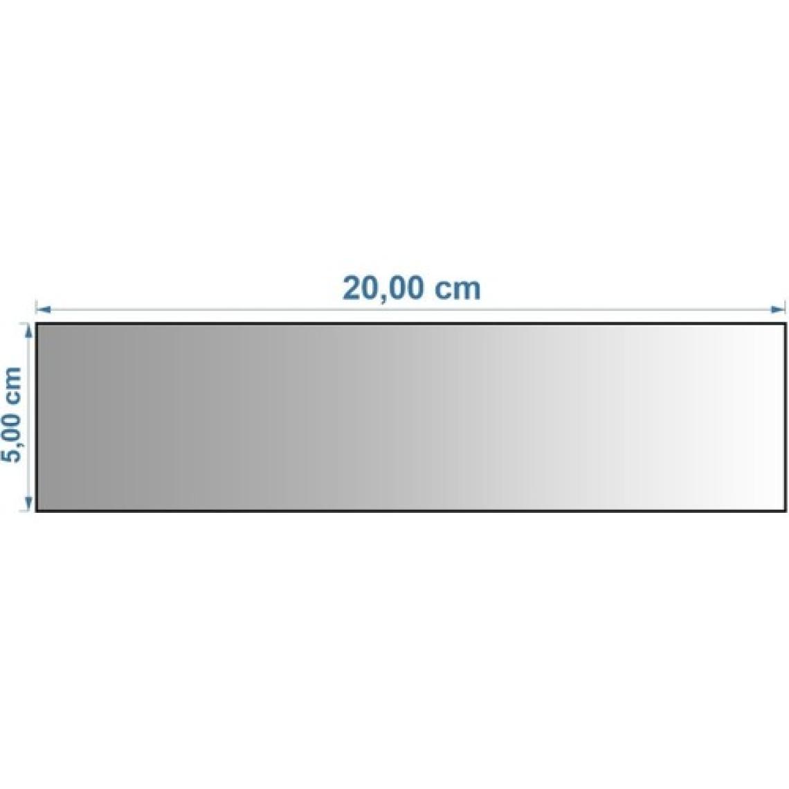 Home Jamin Aynalı Pleksi Tuğla Desenli Duvar Süsü Gümüş Renk 5 x 20 cm 15 Adet