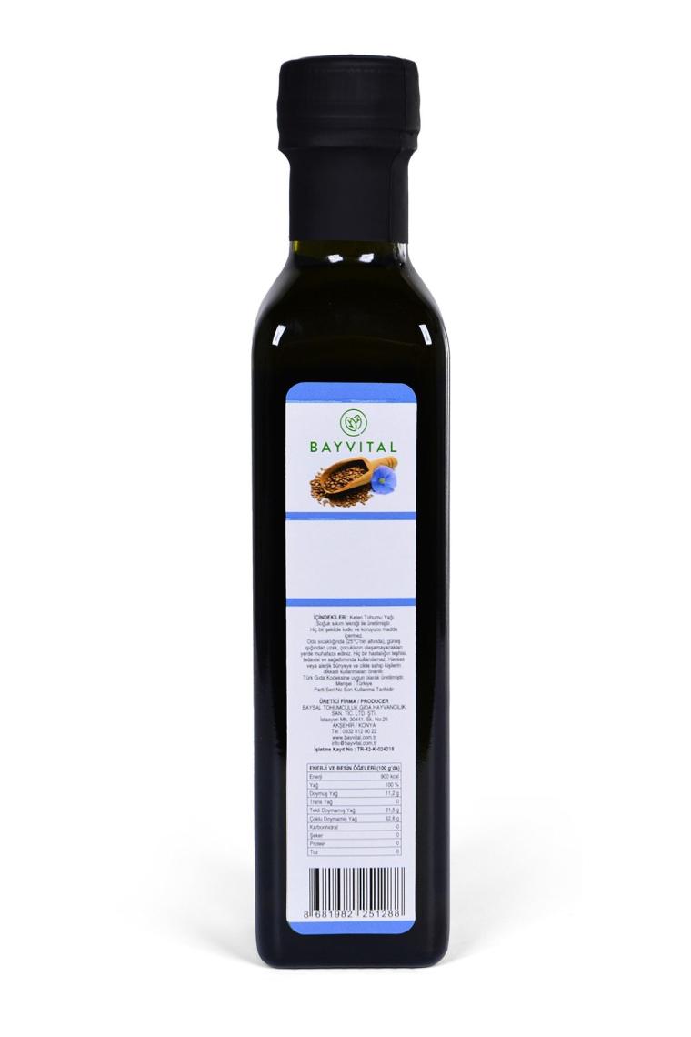 250 Ml Soğuk Sıkım Keten Tohumu Yağı