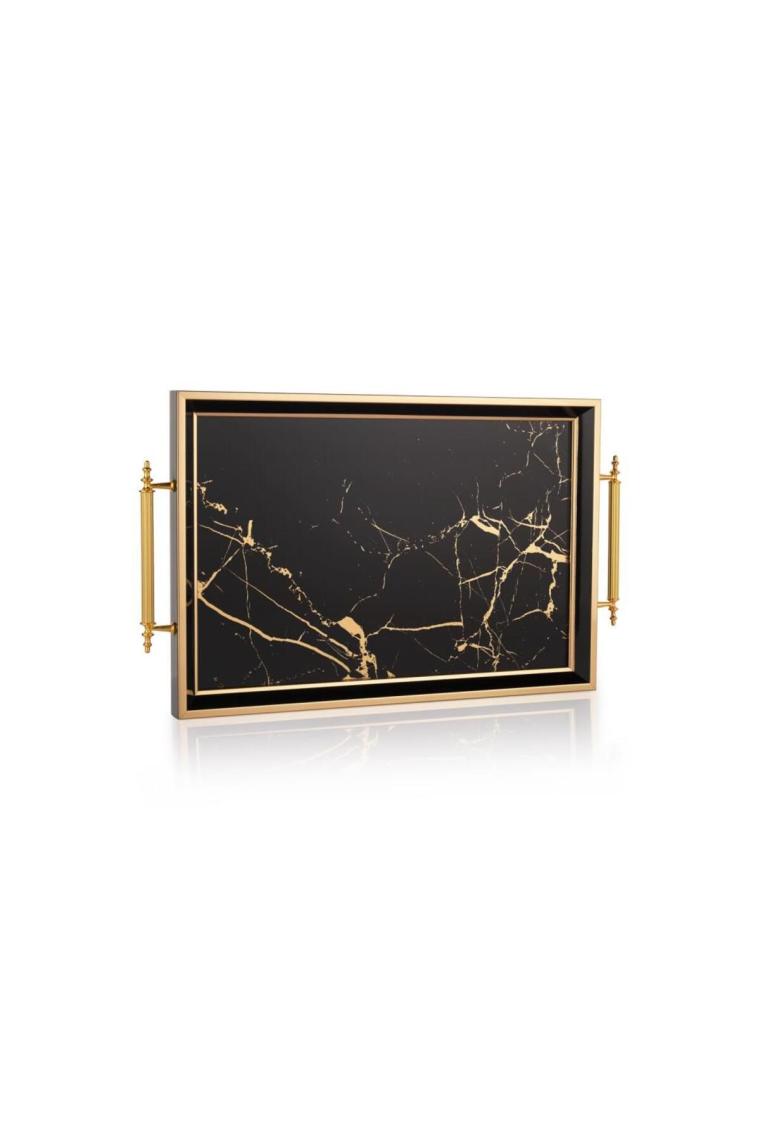 Kunst Tepsi 1 Parça-gold/siyah04