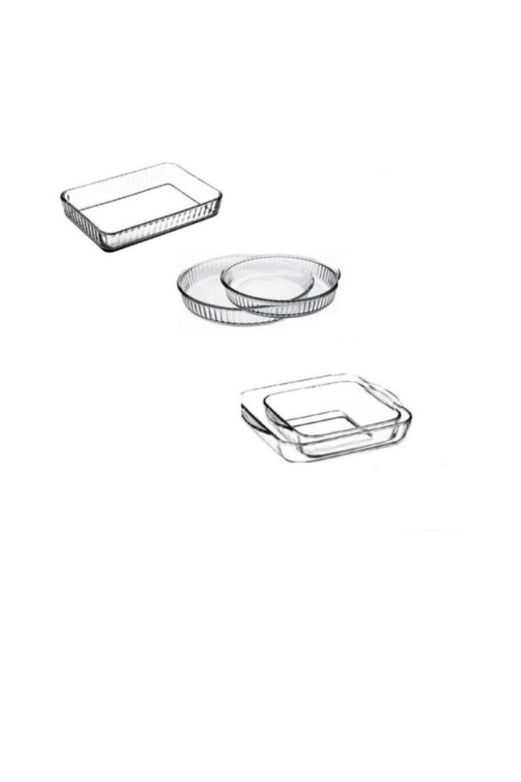 Borcam Fırın Tepsisi - 5'li Borcam Set 159028-5 088oa 091oa 061oa Fma03121 Fma04596 322