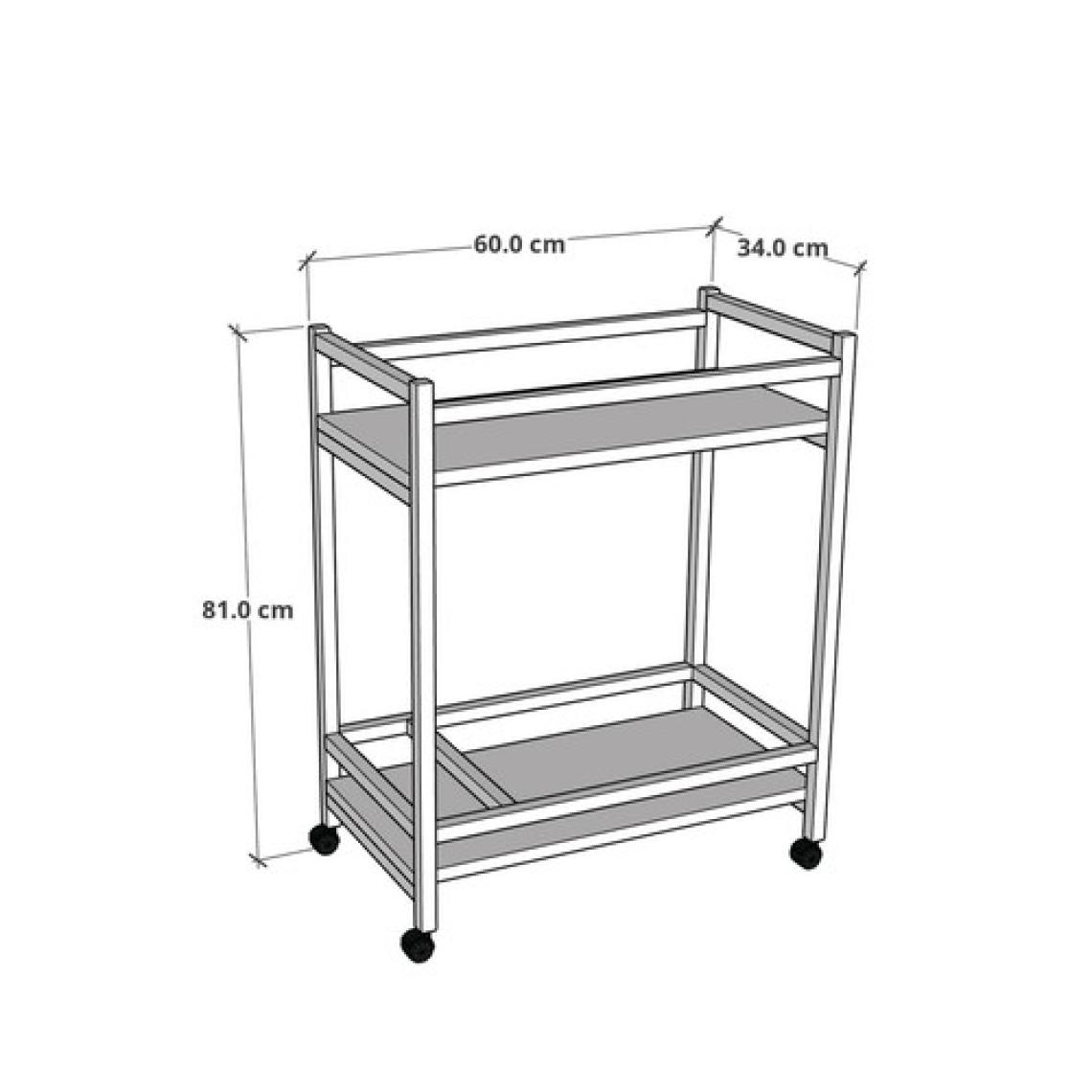 Servis Sunum Arabası Ev Tipi Iki Katlı Şişe Bölmeli Servant Bar Cart Atlantik Çam