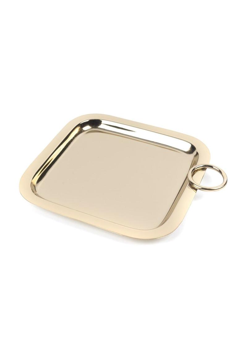 Gold Kare Tepsi 23x23x2cm