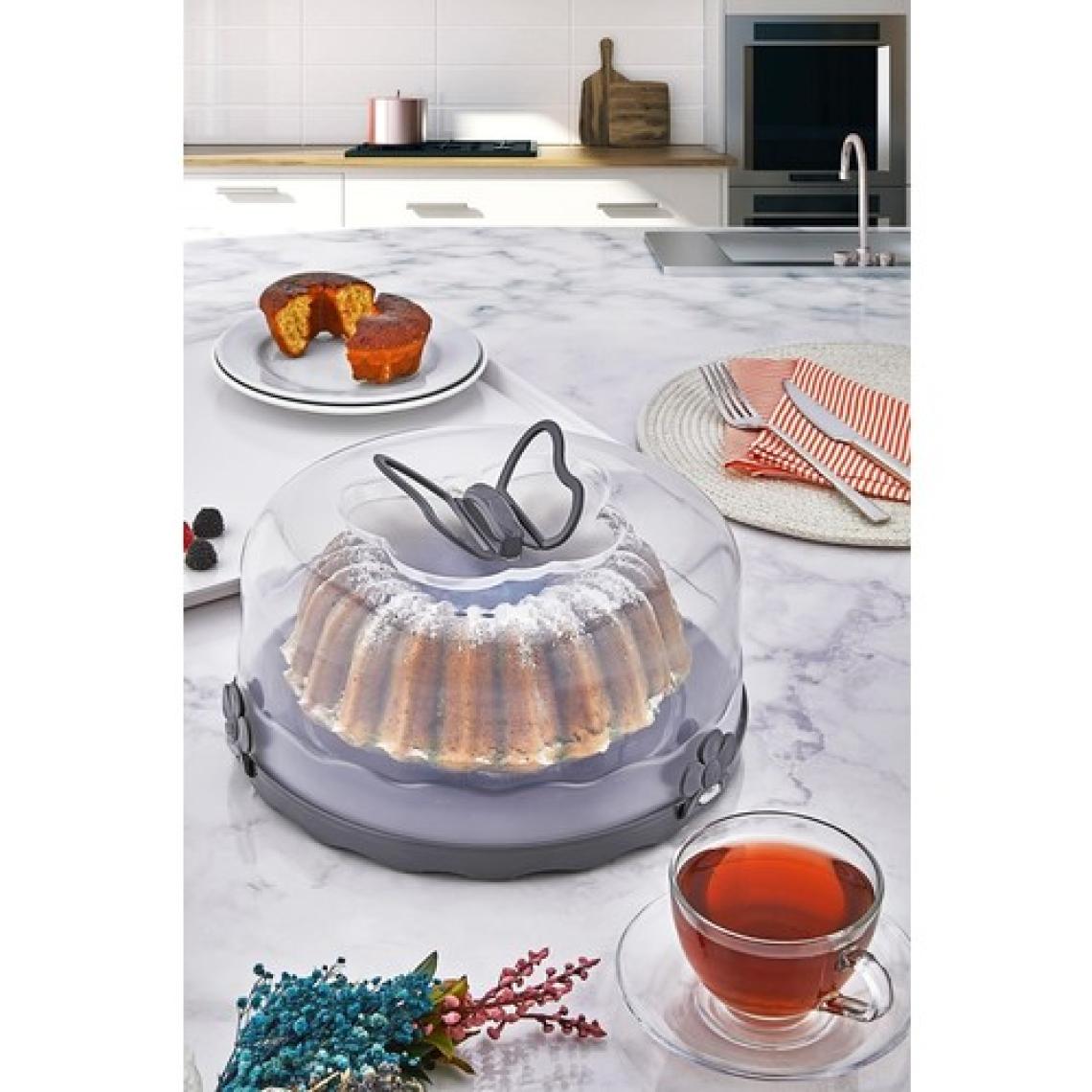 Qlux Ideas Caramel Kek Fanusu Antrasit