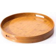 Balsa Bambu 30 cm Yuvarlak Tepsi