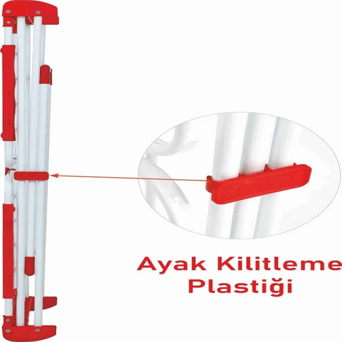 Devecioğlu Kırmızı Harbinger Mm082 Linda Çamaşır Kurutma Askısı *Ekstra Uzun, *Ekstra Geniş Metal