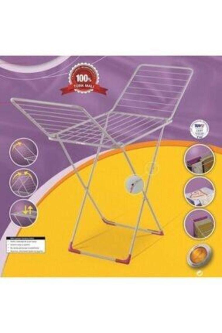 Tefalin Üretici Firmasından Paslanmaz Çelikten Bella Gri Çamaşır Kurutmalığı, Askılığı