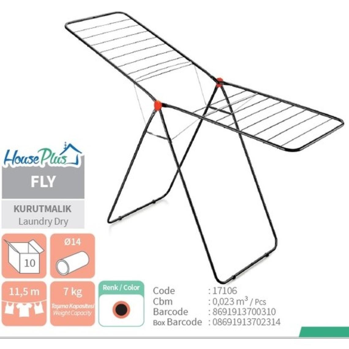 Perilla Marka Houseplus Fly Kurutmalık, Katlanır, Hafif , Dayanıklı