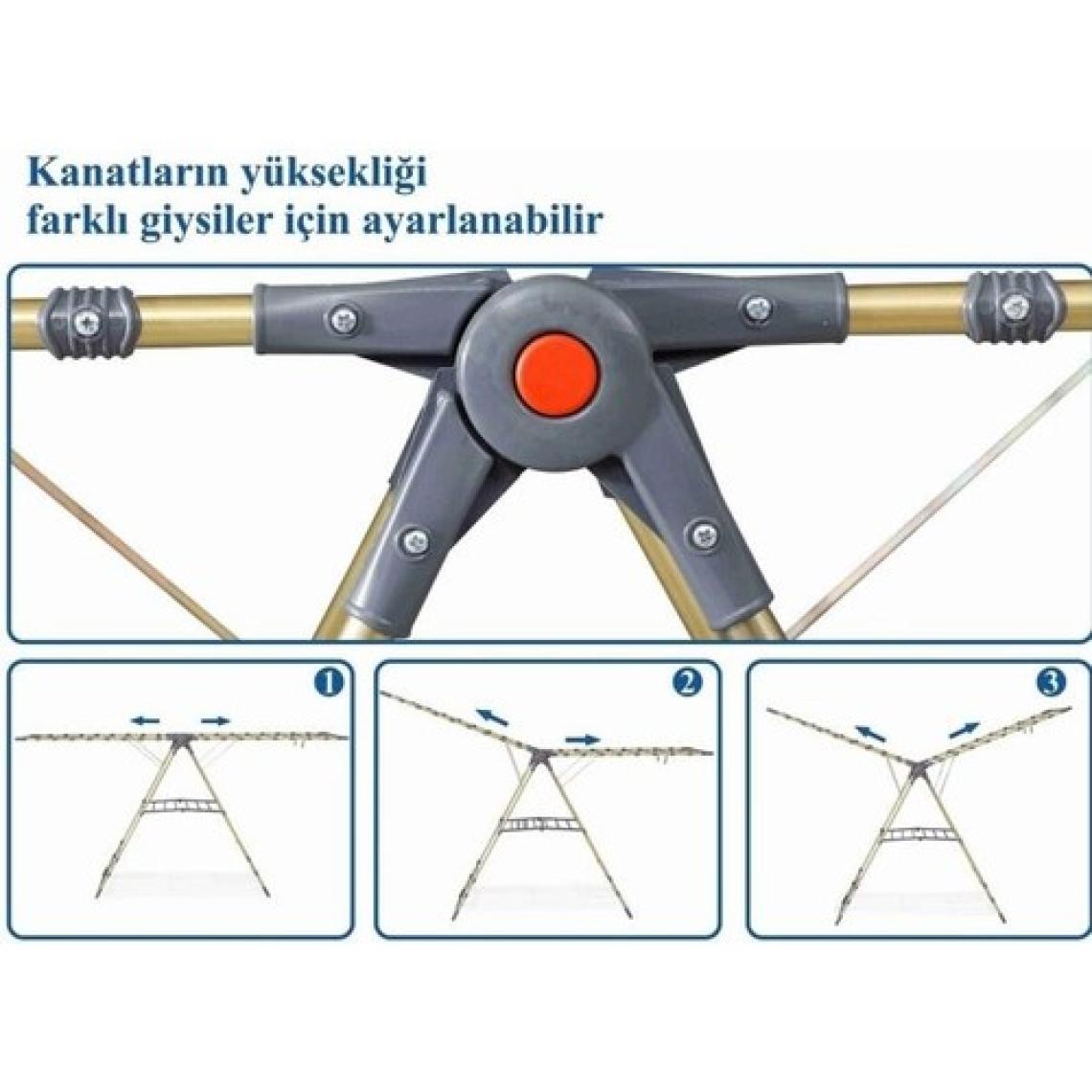 Devecioğlu Harbinger MM041 Apex Gold Çamaşır Kurutma Askısı