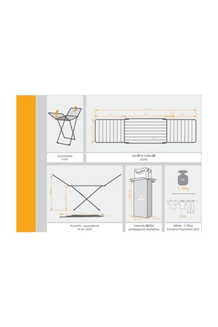 Bella Çamaşır Kurutmalık Çamaşır Askılık Paslanmaz Metal